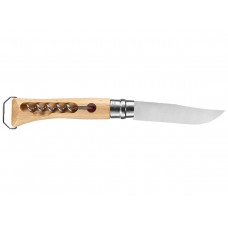 Нож складной Opinel Corkscrew 10 New, со штопором, нержавеющая сталь, бук модель 002578 от Opinel