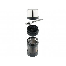 Термос для еды THERMOS WORK 2345 GM 0,47L складная ложка, чёрный графит модель 156914 от Thermos
