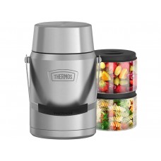 Термоконтейнер для еды THERMOS ICON IS-3032 MS4 1,39L, с двумя ланч-боксами, стальной модель 560216 от Thermos
