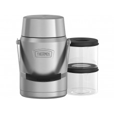 Термоконтейнер для еды THERMOS ICON IS-3032 MS4 1,39L, с двумя ланч-боксами, стальной модель 560216 от Thermos
