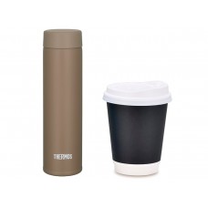 Термос для напитков (термокружка) THERMOS JOJ-181 OBW 0.18L, мини, нержавеющая сталь, винтовая крышка-пробка, капучино Термос для напитков (термокружка) THERMOS JOJ-181 OBW 0.18L, мини, нержавеющая сталь, винтовая крышка-пробка, капучино модель 560360 от Thermos