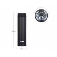Термос для напитков (термокружка) THERMOS JOJ-180 BK 0.18L, мини, нержавеющая сталь, винтовая крышка-пробка, чёрный модель 561558 от Thermos