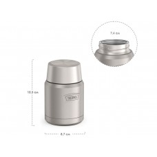 Термос для еды THERMOS ICON IS-300 MS 0,47L, складная ложка из нержавеющей стали, стальной модель 563118 от Thermos