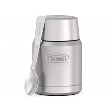 Термос для еды THERMOS ICON IS-300 MS 0,47L, складная ложка из нержавеющей стали, стальной