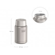 Термос для еды THERMOS ICON IS-301 MS 0,71L, складная ложка из нержавеющей стали, стальной модель 563149 от Thermos