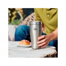 Термос для напитков (термокружка) THERMOS ICON IS-1012 MS 0.47L, нерж.сталь, крышка-пробка винтовая, цвет стальной модель 563262 от Thermos