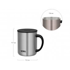 Термос для напитков (термокружка) THERMOS JDG-352C SMT 0.35L, нержавеющая сталь, крышка, стальной модель 563545 от Thermos