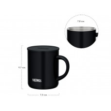 Термос для напитков (термокружка) THERMOS JDG-352C SMB 0.35L, нержавеющая сталь, крышка, чёрный модель 563583 от Thermos