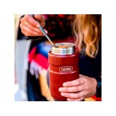 Термос для еды THERMOS KING SK-3021 MRR 0,7L, складная ложка, Rustic Red модель 589880 от Thermos