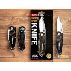 Нож складной AccuSharp Folding Sport Knife нержавеющая сталь, камуфляж