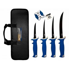 Набор филейных ножей AccuSharp Fillet Knife Kit (4 ножа,точилка,кейс)