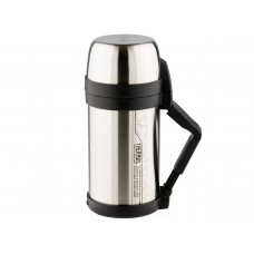 Термос универсальный THERMOS FDH-1405 SBK 1.4L, поильник, дополнительная чашка, складная ручка, съёмный ремень, стальной модель 923639 от Thermos