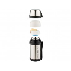 Термос универсальный THERMOS FDH-1405 SBK 1.4L, поильник, дополнительная чашка, складная ручка, съёмный ремень, стальной модель 923639 от Thermos