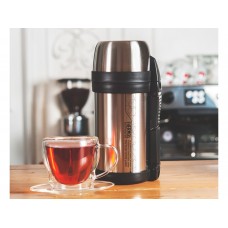 Термос универсальный THERMOS FDH-1405 SBK 1.4L, поильник, дополнительная чашка, складная ручка, съёмный ремень, стальной модель 923639 от Thermos