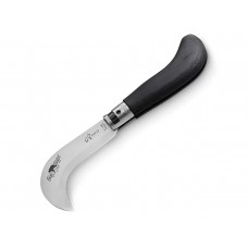 Нож складной Old Bear Pruning S, сталь 1.4060, Satin, чёрный ламинат
