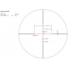 Прицел Gaut Amber 2-8x36, сетка 27 (Mil-Dot), 0.1 МIL модель A2836UM-27 от GAUT