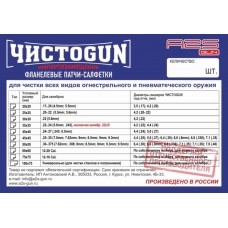 Патчи ЧИСТОGUN фланель, к..17-.20, квадрат 20х20 мм, 100 шт., белый Патчи ЧИСТОGUN фланель, к..17-.20, квадрат 20х20 мм, 100 шт., белый модель CH-20x20/100 от ЧИСТОGUN