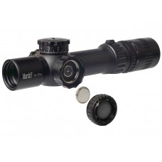 Прицел March-F 1-10x24 Shorty DR-1 FFP+SFP 30мм, с кронштейном модель D10SV24FDIML_P DR-1 от March
