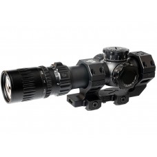 Прицел March-F 1-10x24 Shorty DR-TR1FB FFP+SFP 30мм, с кронштейном модель D10SV24FDIML_P DR-TR1FB от March