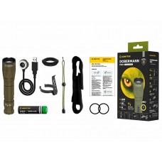Фонарь Armytek Dobermann Pro Magnet USB Olive XHP35 HI 1500 lm белый модель F07501CO от Armytek
