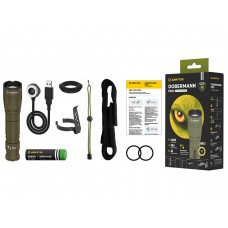Фонарь Armytek Dobermann Pro Magnet USB Olive XHP35 HI тёплый модель F07501WO от Armytek