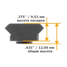 Планка UTG Picatinny на KeyMod, 8 слотов модель MTURS04M от Leapers