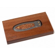 Lionsteel держатель для денег, дамасская сталь/дерево модель PB-D RA от Lion Steel