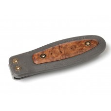 Lionsteel держатель для денег, дамасская сталь/дерево модель PB-D RA от Lion Steel