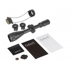 Прицел Gaut Quartz 3-9x40 AO, сетка 2 (Mil-Dot), кольца, подсветка модель Q3940AOR-2 от GAUT