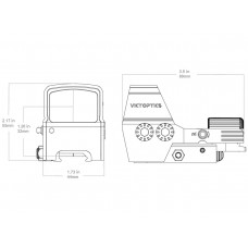 Коллиматор Vector Optics SRD 1x23х33, 4 марки, красная/зелёная, 6 уровней, б/с на Picatinny, IPX4, 193г Коллиматор Vector Optics SRD 1x23х33, 4 марки, красная/зелёная, 6 уровней, б/с на Picatinny, IPX4, 193г модель RDSL36 от Vector Optics