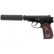 Пистолет пневматический Stalker SAPS Spring (ПМ)+имитатор ПБС, к.6мм модель SA-33071PS от Stalker