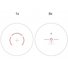 Прицел Vector Optics Constantine 1-8x24 RAR FFP, VCO-1 MIL, подсветка красная, 30мм, 0.1 MIL (SCFF-60) модель SCFF-60 от Vector Optics