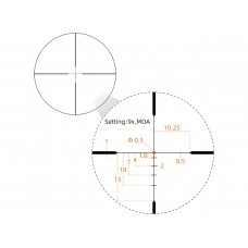 Прицел Vector Optics Matiz 3-9x50 Fiber, VFD1-MOA, подсветка красная, 25.4мм, 1/4 MOA, 471г Прицел Vector Optics Matiz 3-9x50 Fiber, VFD1-MOA, подсветка красная, 25.4мм, 1/4 MOA, 471г модель SCOM-36 от Vector Optics