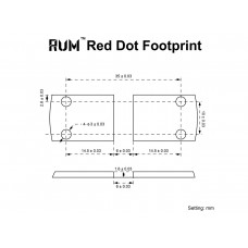 Кронштейн Vector Optics RUM Picatinny Riser Mount низкий с выносом модель SCPSM-01 от Vector Optics