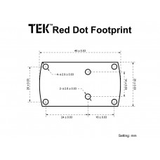 Кронштейн Vector Optics TEK Lower 1/3 Co-Witness Cantilever Picatinny Riser модель SCRA-67 от Vector Optics