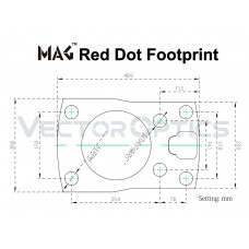 Кронштейн Vector Optics MAG Lower 1/3 Co-Witness Cantilever Picatinny Riser модель SCRA-73 от Vector Optics
