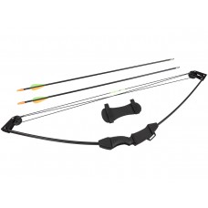 Лук блочный Stinger Pima, детский, 12 lbs/5,5 кг, ABS-пластик, чёрный модель SG-BOW-M-12-BLK от Stinger