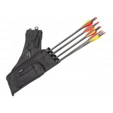 Колчан поясной Stinger, полиэстер, 4 пластиковые трубки, 6 карманов, чёрный модель SG-Q-48-4T-BLK от Stinger