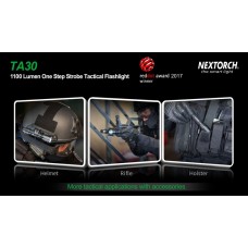 Фонарь Nextorch TA30 тактический, 1300 люмен, моментальный стробоскоп модель TA30 от NexTORCH