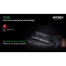 Фонарь Nextorch TA30 тактический, 1300 люмен, моментальный стробоскоп модель TA30 от NexTORCH