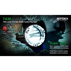 Фонарь Nextorch TA30 тактический, 1300 люмен, моментальный стробоскоп модель TA30 от NexTORCH