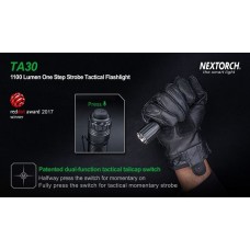 Фонарь Nextorch TA30 тактический, 1300 люмен, моментальный стробоскоп модель TA30 от NexTORCH