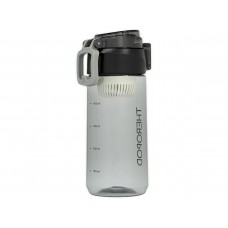 Бутылка для воды THEROPOD TP-2309 0.55L,поликарбонат, цвет прозрачно-чёрный модель TP-2309-550-B от Theropod