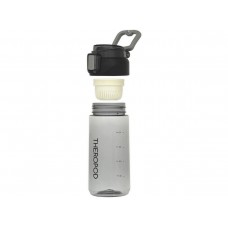 Бутылка для воды THEROPOD TP-2309 0.55L,поликарбонат, цвет прозрачно-чёрный модель TP-2309-550-B от Theropod