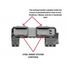 Кронштейн Contessa Ultra Tactical 30мм на Picatinny, h=23мм Кронштейн Contessa Ultra Tactical 30мм на Picatinny, h=23мм модель UTFX02 от Contessa Alessandro