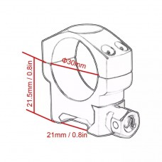 Кольца Vector Optics 30 мм, на Weaver, низкие (SCTM-27) модель st_9039 от Vector Optics