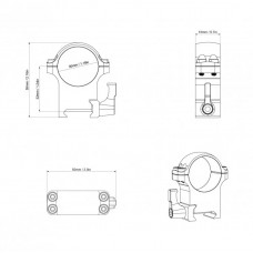 Крепление Vector Optics 30 mm STEEL MEDIUM QD WEAVER RINGS (XASR-SQ12) модель st_9404 от Vector Optics