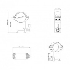 Крепление Vector Optics 30mm STEEL HIGH QD WEAVER RINGS (XASR-SQ13) модель st_9405 от Vector Optics