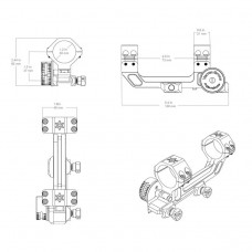 Крепление моноблок Vector Optics 30 мм на планку Picatinny (SCACD-24) модель st_9845 от Vector Optics