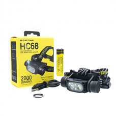Фонарь налобный Nitecore HC68 2000 люмен модель sn_HC68 от Nitecore